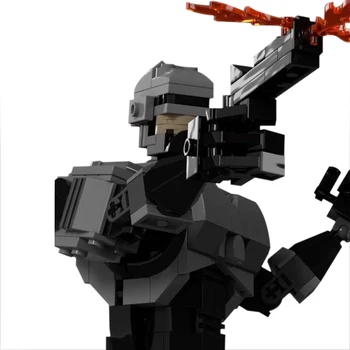 Buildmoc RoboCops Sci-fi Film Tulevaste Sõjaliste SWAT Linna Mehaaniline Politsei Relvastatud Robot Linnade Kaitsja, ehitusplokid Kid Mänguasjad
