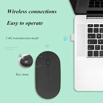 Traadita Bluetooth-Hiire Laetav Ergonoomiline USB Mause Optiline Vaikne Gamer Arvuti Hiired Roosa Sinise (Mac) Sülearvuti Tahvelarvuti