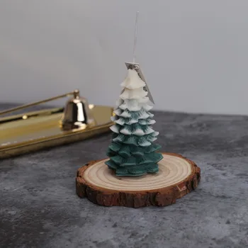Suur DIY 3D Christmas Tree Teenetemärgi Silikoon Küünal Hallituse Moodustavad Käsitöö Vaik Savi Käsitöö Hallitusseened Teenetemärgi Tööriistade Tarnija
