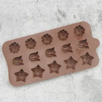 Silikoon Šokolaadi Hallitus Küpsetamine Tools, Non-stick Silikoon Kook hallituse Jelly ja Kommi Hallituse 3D hallituse DIY köök
