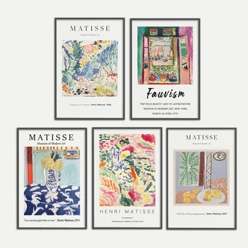 Matisse Näituse Plakat, Fauvism, Open Window Collioure, KÕRGE KVALITEEDIGA PRINTIMINE, Kaasaegne Lõuend Maali, Home Decor