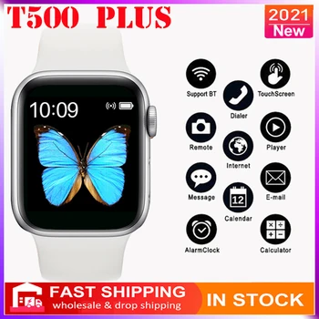 2021 Originaal T500 Pluss täielikult puutetundliku ekraani 1.75 tolline smart watch daamid Android ja IOS PK Watch Seeria 6 T900 X7 W26 W46