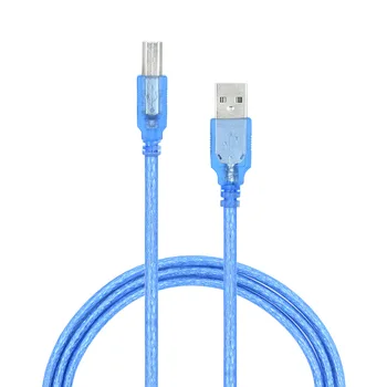 Kõrge Kvaliteediga USB2.0 Print Line Läbipaistev Sinine Printeri Kaabel Andmed