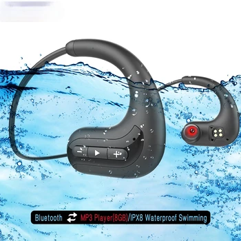 S12 Traadita kõrvaklapid, Bluetooth Kõrvaklapid 8GB ipx8-ga-Veekindel MP3-Pleier Ujumine, Sukeldumine Sport Peakomplekti, kõik nutitelefoni