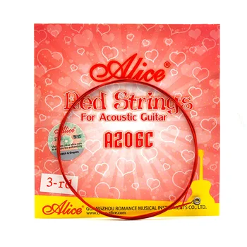 10TK Alice A206C-L 1. E String .012 Esimene 2. 2B String .016 Teine 3. String String .024 Kolmanda String Akustiline Kitarr