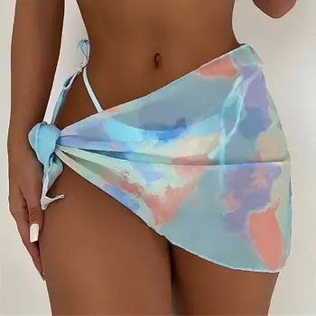 2021 Uus Seksikas Naiste Sifonki Supelrõivad Pareo Sall Katta seal kaftan Pakkima Beach Cover-Ups Sarong Candy värvi Bikinis, Seelikud Wea T5G4