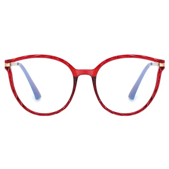 Peekaboo TR90 mood prillidega raami naiste sinine filter arvuti suur ring, prillide raam on metallist selge objektiiv naine teenetemärgi