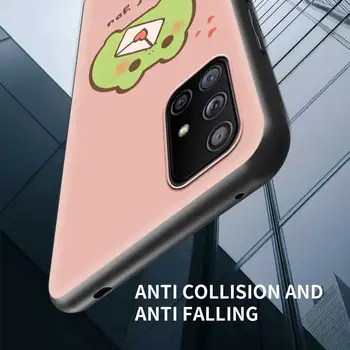 Naljakas Konn Cute Cartoon Luksus Silikoon Musta Telefoni Puhul Samsungi Galaxy A50 A70 A10 A20e A30 A40 A7 2018 Kate Fundas