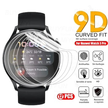12TK 9D Kaardus Hüdrogeeli Film Huawei Vaata 3 Pro Hauwei GT2 Pro 42MM GT 2E 46 MM GT2E Smartwatch Ekraani Kaitsed, Mitte Klaas