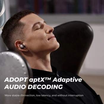 SOUNDPEATS Sonic Pro Wireless Earbuds QCC 3040 APTX-adaptiivne Bluetooth 5.2 Kõrvaklapid,4 Tasakaalustatud Armatuuri Juht,Traadita Laadimine