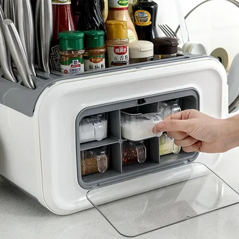 Köök tarvikud kodumasinate maitse kast multi-function hammas maitse nuga, pott hammas ladustamise kasti kaanega
