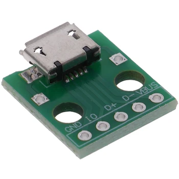 10tk MICRO-USB-DIP Adapter 5Pin Emane Pistik PCB Converter Juhatus