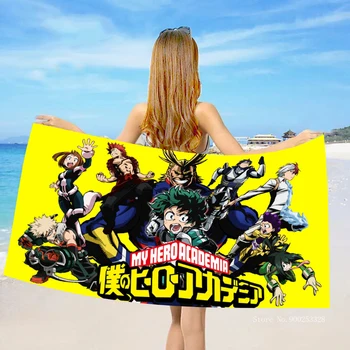 Anime Minu Kangelane akadeemiliste Ringkondade Trükitud Rätikud 3D Microfiber Ranna Rätik Kiire-kuiva saunalina Suur Cartoon Beach Viska Tekk 70X150cm