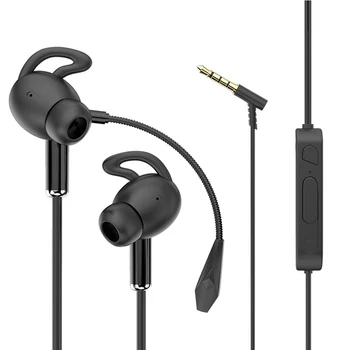 ITINIT E10 3.5 mm Juhtmega Gaming Kõrvaklapid Stereo, Bass Universaalne In-Ear Metallist Hifi Mikrofoniga Peakomplekti Earbuds Telefoni