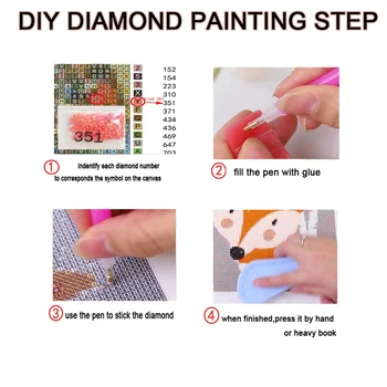 Maali Full Ring Diamond Drill 5D Tikandid ristpistes Pilti Mosaiik Seina Art Home Decor Käsitöö Kingitus Minu Naaber Totoro