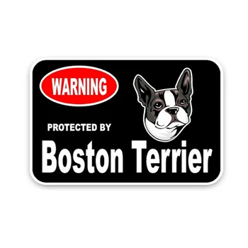 Bostoni Terjer Guard Dog Auto Kleebis Esiklaas Kaitseraua Mootorratta Decal Kõrge Kvaliteediga Vinüül Katte Kriimustusi Veekindel PVC