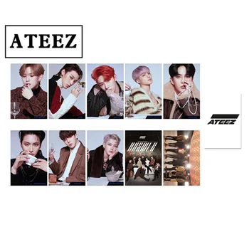 10tk/Set Kpop ATEEZ Photocard Kõrge Kvaliteedi Topelt Pool trükkimine Album Lomo Foto Kaart uustulnukad Fännid Kogumine
