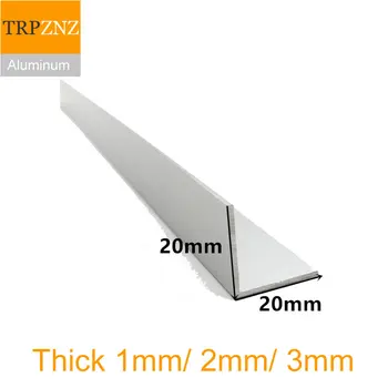 12x12mm, paks 1mm/2mm/3mm ,6063 Õige Nurga all alumiinium,L-kujuline alumiiniumist,Alumiinium raam kolmnurk profiil