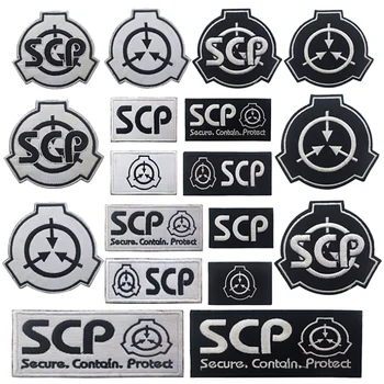 SCP Sihtasutuse Logo Tikand Plaaster Korraldada Üleloomulik Bioloogiliste Isoleerimise Korra Turvaline Sisaldavad Kaitsta Badge)