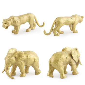 7tk/Set Simulatsiooni Mini Wild Loomaaia Loomade Joonis Mudel PVC Plastikust Lõvi, Tiiger Mänguasi