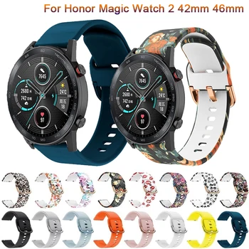 Silikoonist rihm Au Magic Vaadata 2 42mm 46 mm Watchband Käevõru Sport Smart watch Asendamine Rihma Huawei GT GT2 Rihm
