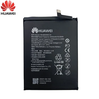 Hua Wei Original HB386589ECW 3650mAh For Huawei P10 Plus P10Plus Honor 8X View 10 V10 Mate 20 Lite Nova 3 4 Phone Battery