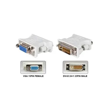 DVI-D Male To VGA Female Pistikupesa Adapter Konverter VGA-DVI/24+1 Pin Male To VGA Female Adapter Converter
