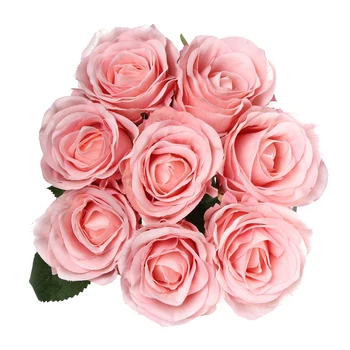 1 Kimp 8 Heads Siidist Roosi Kimp Kodu Kaunistamiseks Tarvikud Pulmapidu Võltsitud Lilled Diy Käsitöö Kunstlikud Lilled Roosid