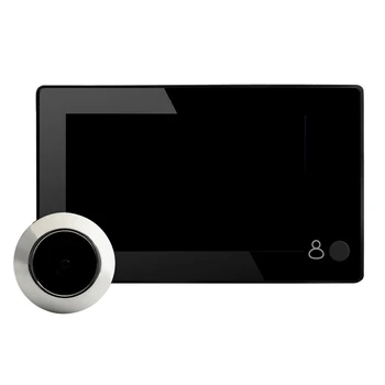 4.3 tolline HD Ukse Peephole 145 Kraadi lainurk Digitaalne Smart Uksekell TFT Värviline Ukse Silma Home Security Kaamera Ekraan
