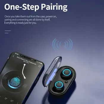 JFWEN Y50 bluetooth kõrvaklapid 5.0 TWS Traadita Headphons kõrvaklapid Earbuds Stereo Gaming Headset Koos Aku Kast telefon