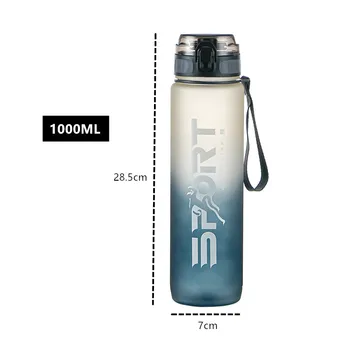 1000ml Kõrge Kvaliteediga Spordi Vee Pudel BPA Vaba Portable Fitness Jalgrattasõit, Matkamine Sport Shaker Joogivee Pudel Öko-Sõbralik
