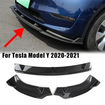 Auto Esi-Kaitseraua Alumine Lip Spoiler jaoks Tesla Model Y 2020-2021 esistange Lip Body Kit Kaitseraua Difuusor, Spoiler Protector
