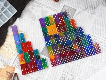 Uus DIY Domino Vaik Silikoon Hallituse Peegel Silikoon Hallituse Pai Gow Domino Silikoon Hallituse Vaik Mäng Vaik Kunsti Hulgimüük