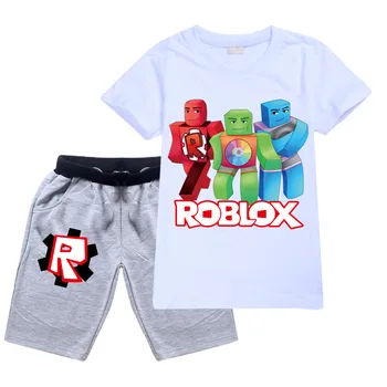 Väikelapse Poiss Robloxing Anime Pilte Riided 2tk Komplekt Lapsed Boutique T-särk + Lühikesed Püksid Riided Tüdrukutele Boutique Varustus, Komplekti