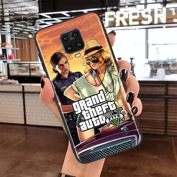 Grand Theft Auto GTA jaoks Xiaomi Redmi Lisa 10 10S 9 9T 9S 9Pro Max 8T 8Pro 8 7 6 5 Pro 5A 4X 4 Pehme Must Telefon Kohtuasjas