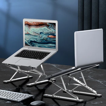 Reguleeritav Laptop Stand Alumiiniumist Kokkupandavaid Kaasaskantav Alus Sülearvuti Toetada Tablett Tabel Omanik Tekstiilivärvid lukk Jahutus Sulg