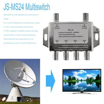 Mini Kaasaskantav 2x4 Satelliidi Signaali Multiswitchi LNB Pinge Valitud 950-2400MHz Multiswitchi LNB-Vastuvõtja Multiswitchi