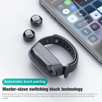 Käepael Tüüp Traadita Bluetooth-Peakomplekti Sport Kõrvatropid Kaasaskantav Smart Muusika Käevõru Mini 5.0 HD