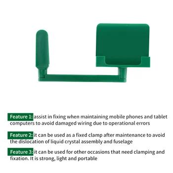 Parim-131 360 Pöörde Universaalne Telefoni Remondi Seista Omanik Mobile LCD Ekraan Võistluskalendri Kinnitamine Klambriga IPhone