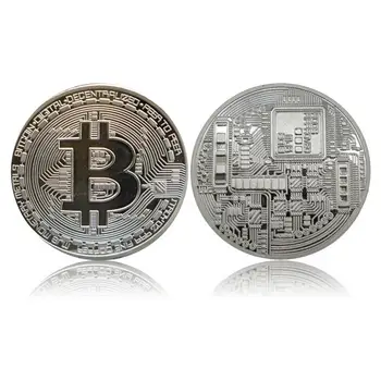 Hot Müük Kullatud Bitcoin Mündi Kunsti Suveniiride Suurepärane Kingitus Laekuva Füüsilise Metalli Mündi Krüpto Mälestusmünte Dropshipping