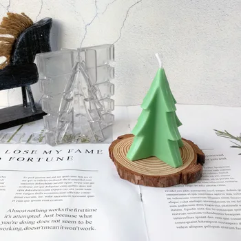 DIY 3D Christmas Tree Plastikust Akrüül-Küünla Tegemise Mold Handmake Lõhnav Küünal Hallituse Küünla valmistamise Tarvikud