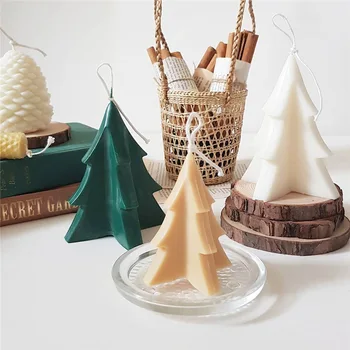 DIY 3D Christmas Tree Plastikust Akrüül-Küünla Tegemise Mold Handmake Lõhnav Küünal Hallituse Küünla valmistamise Tarvikud