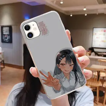 Nagatoro San Anime Esteetiline Telefon Case For iphone 5s 6 7 8 11 12 pluss xsmax xr pro mini se Läbipaistev Kate Fundas Coque