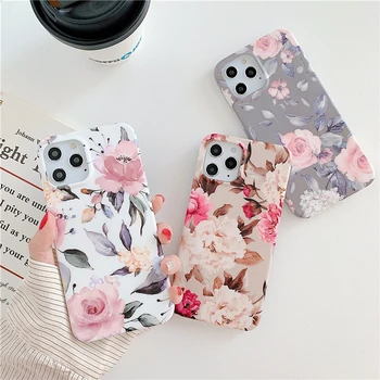 Ottwn Lill, Telefon Case For iPhone 11 Pro Max X-XR, XS Xs Max Luxucy Ilus Lilleline Kõrge IMD iPhone tagakaas 7 8 Plus