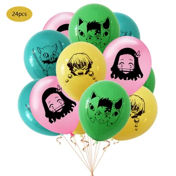 1 komplekt Kimetsu no Yaiba Partei Asjade Decor Demon Slayer Teema Latex Balloon 