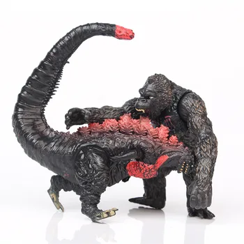 8pcs/set BANDAI 8cm Uus Godzilla Punane Lotus Godzilla Kong Kim Lahing Dinosaurused PVC Lapsed Kingitus Tegevus Joonis Kogumise Mudeli Mänguasi