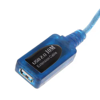 30 cm Kõrge Kiirusega USB 2.0 pikenduskaabel Läbipaistev Sinine Meeste ja Naiste USB Pikendus Juhe, Vask Südamik USB-Lühike Kaabel