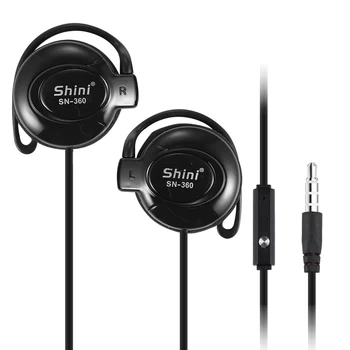 Shini SN360 3,5 mm High fidelity sound quality Kõrvaklappide Subwoofer Kõrvaklapid koos Kõrva Konks tervisespordi Peakomplekti, Telefonid