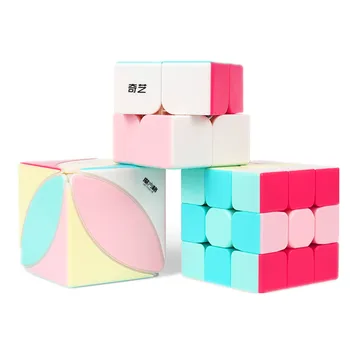 Qiyi Neoon Väljaanne Magic Cube Qidi 2x2 Sõdalased 3x3 Speed Cube Vaher Lehed lvy Haridus Mänguasi Lastele Cubo World Puzzle Mänguasi
