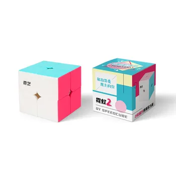 Qiyi Neoon Väljaanne Magic Cube Qidi 2x2 Sõdalased 3x3 Speed Cube Vaher Lehed lvy Haridus Mänguasi Lastele Cubo World Puzzle Mänguasi